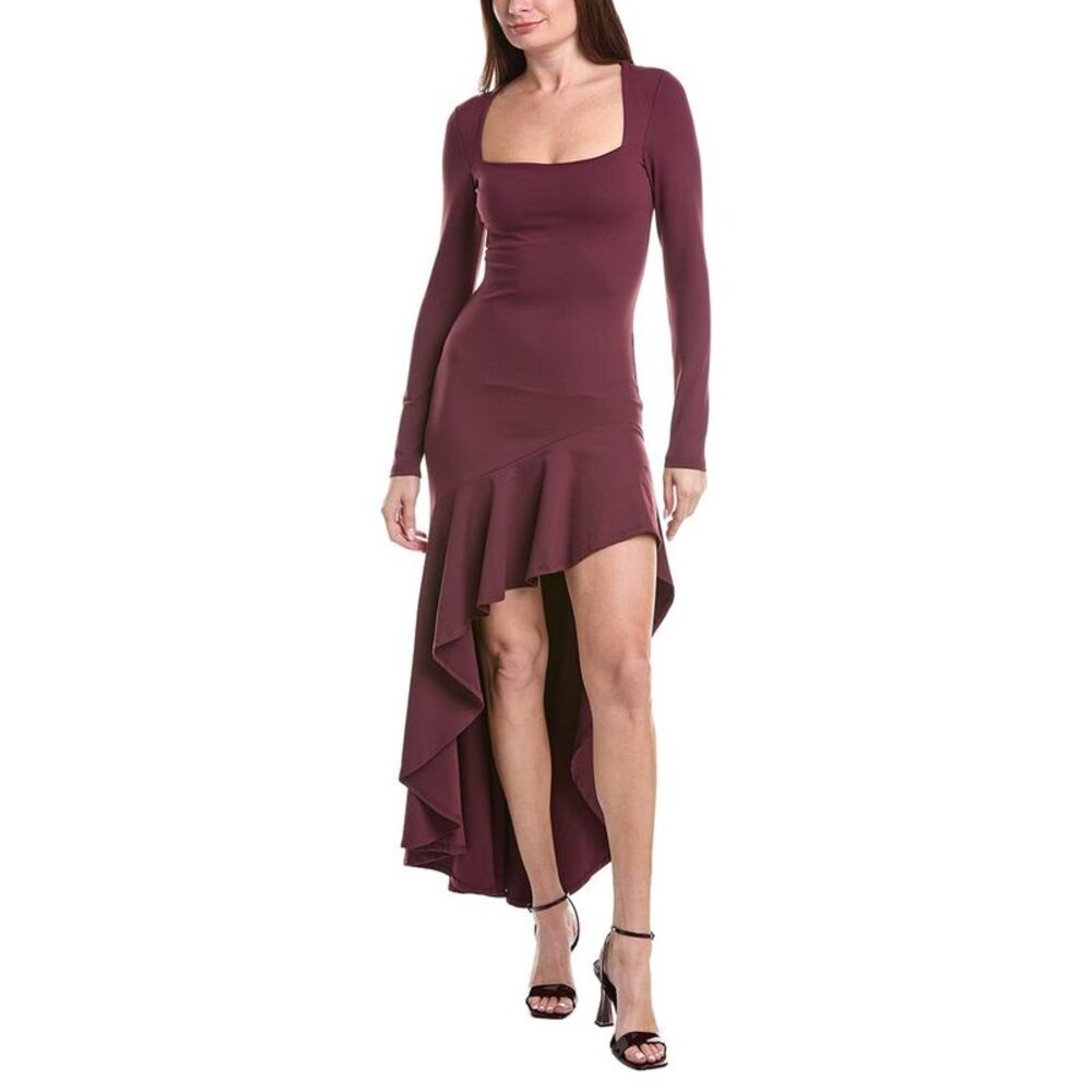 Susana Monaco Womens High-Low Maxi Dress, Red